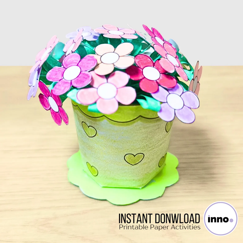 Easy DIY Paper Flower Template – Printable Craft