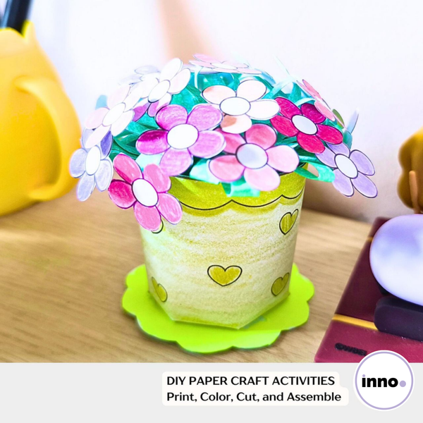 Easy DIY Paper Flower Template – Printable Craft