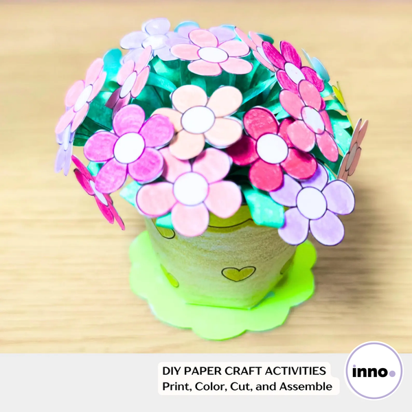 Easy DIY Paper Flower Template – Printable Craft